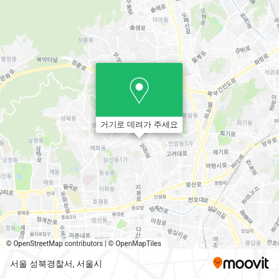 서울 성북경찰서 지도