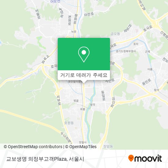 교보생명 의정부고객Plaza 지도
