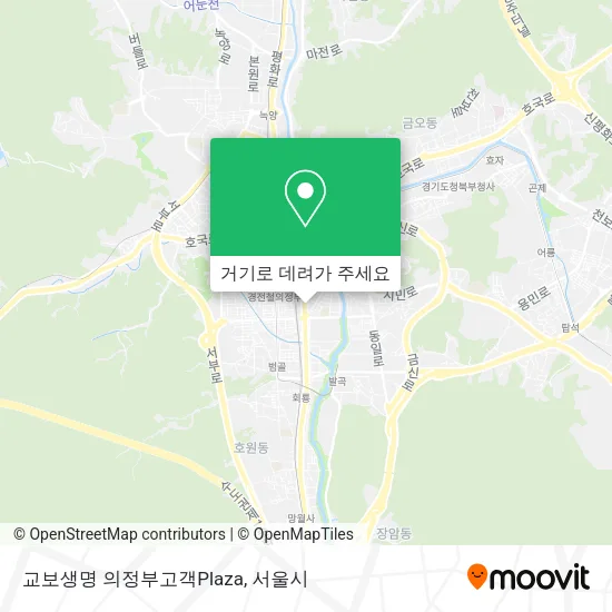 교보생명 의정부고객Plaza 지도