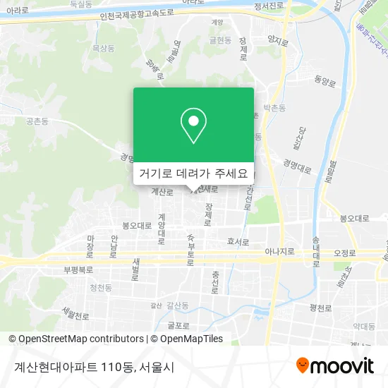 계산현대아파트 110동 지도