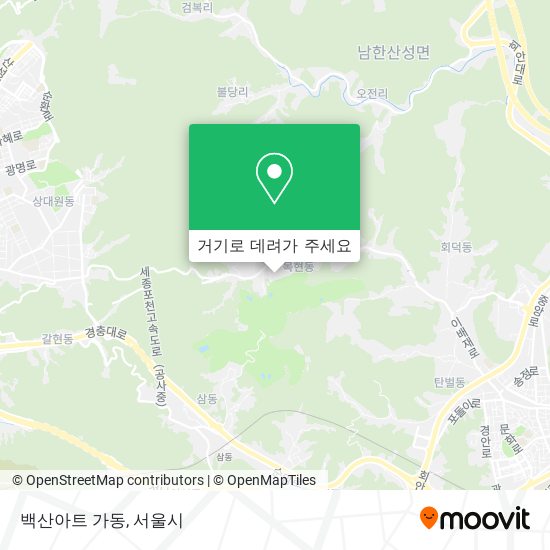 백산아트 가동 지도