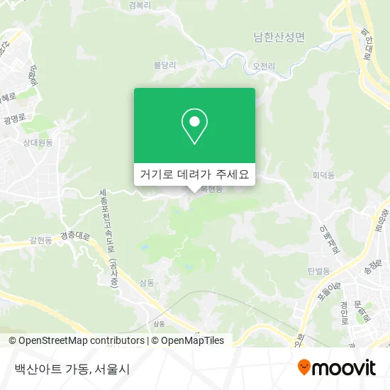백산아트 가동 지도