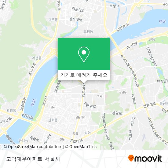 고덕대우아파트 지도