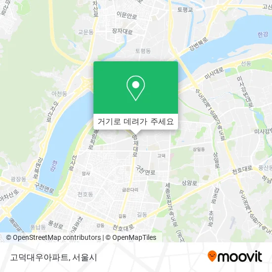고덕대우아파트 지도