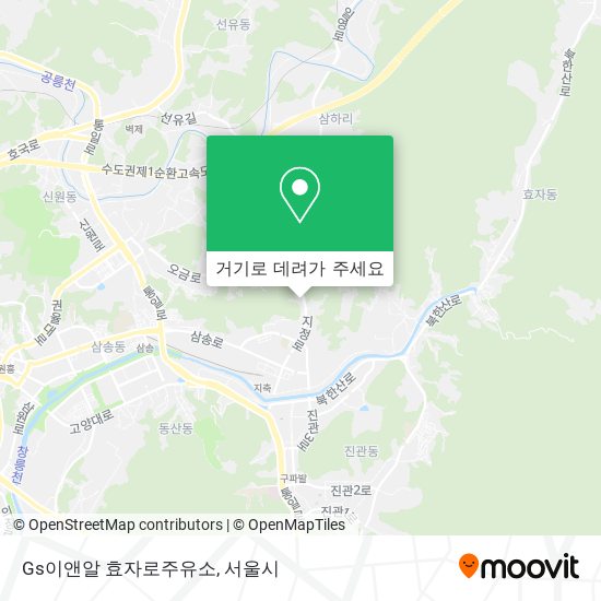 Gs이앤알 효자로주유소 지도
