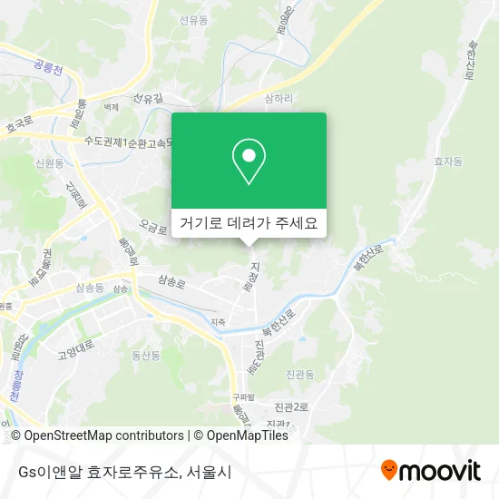 Gs이앤알 효자로주유소 지도
