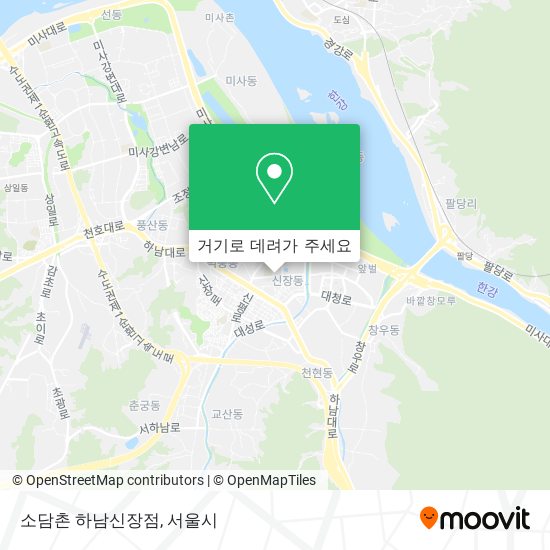 소담촌 하남신장점 지도