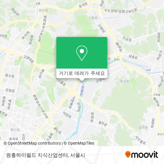 원흥하이필드 지식산업센터 지도