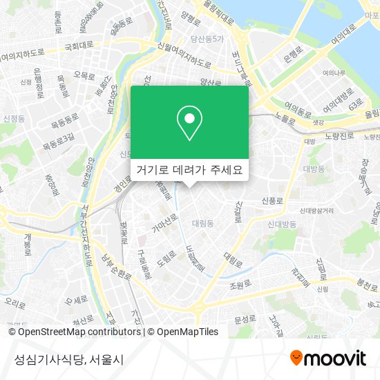 성심기사식당 지도