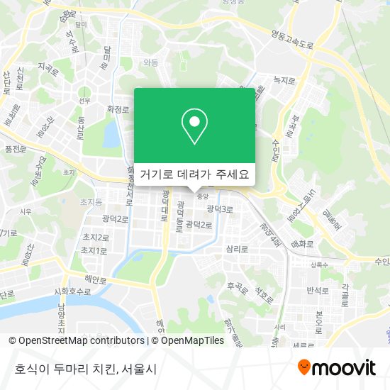 호식이 두마리 치킨 지도