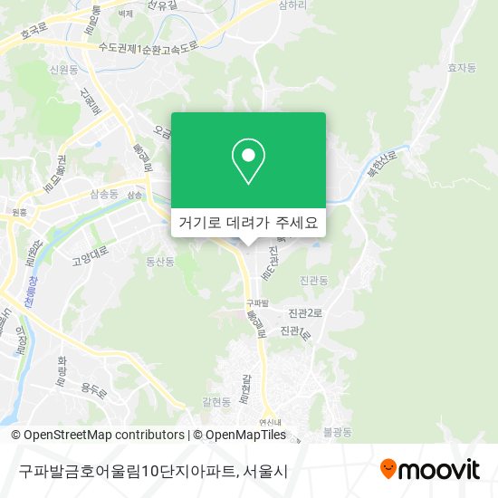 구파발금호어울림10단지아파트 지도