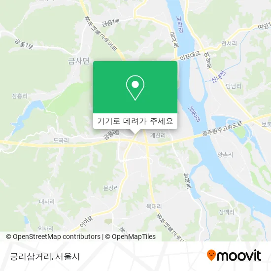 궁리삼거리 지도