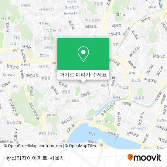 왕십리자이아파트 지도