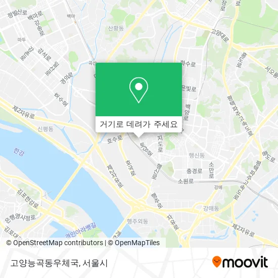고양능곡동우체국 지도