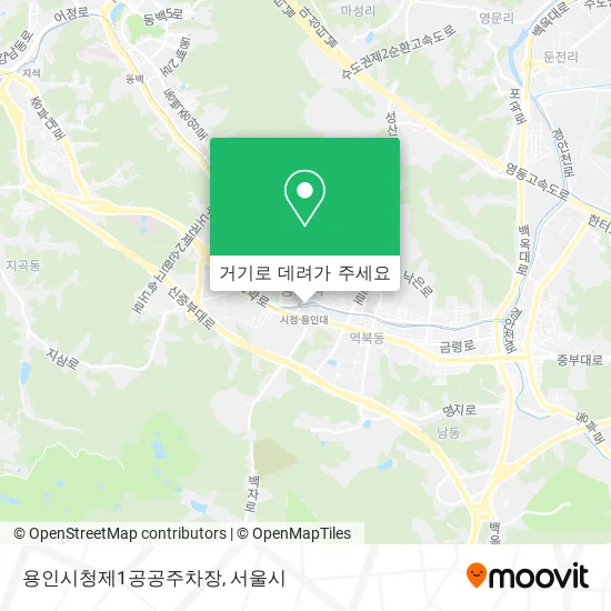 용인시청제1공공주차장 지도