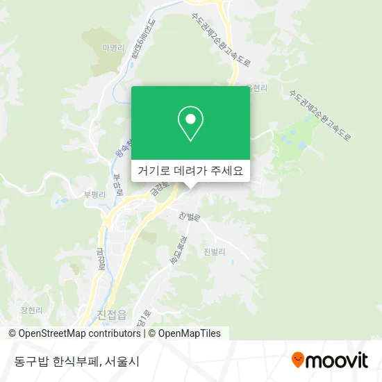 동구밥 한식부페 지도