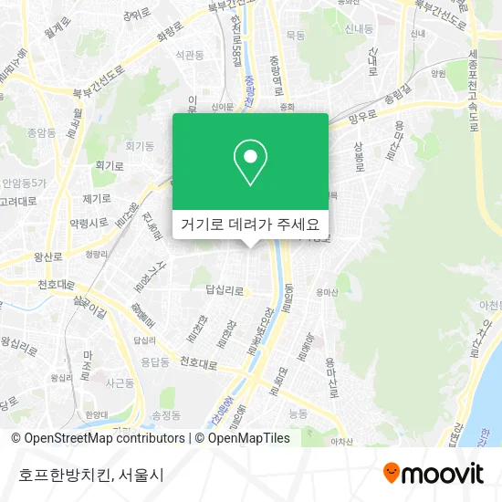 호프한방치킨 지도