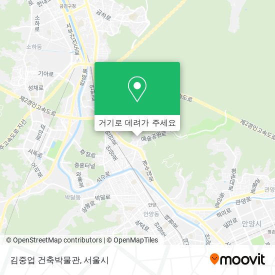 김중업 건축박물관 지도