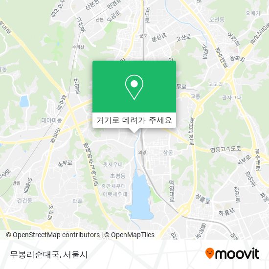 무봉리순대국 지도