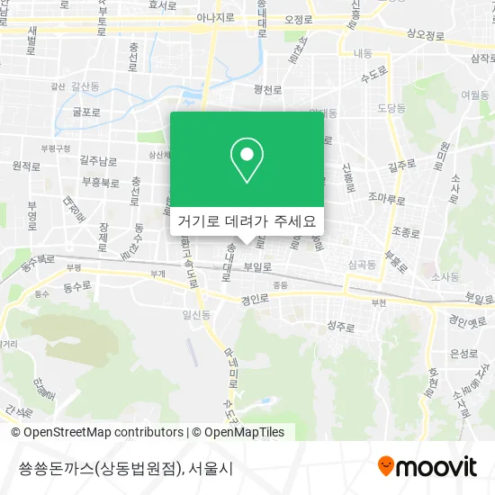 쑝쑝돈까스(상동법원점) 지도