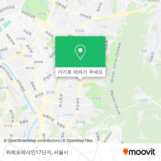 위례포레샤인17단지 지도
