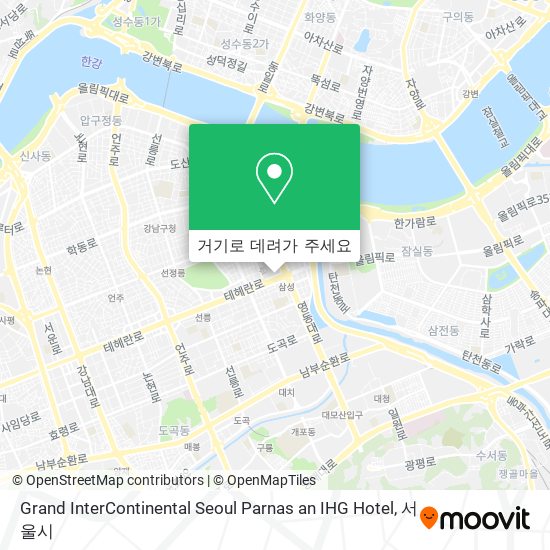 Grand InterContinental Seoul Parnas an IHG Hotel 지도