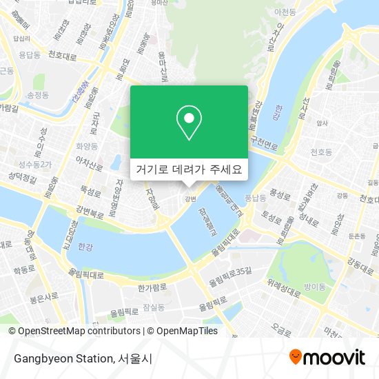 Gangbyeon Station 지도