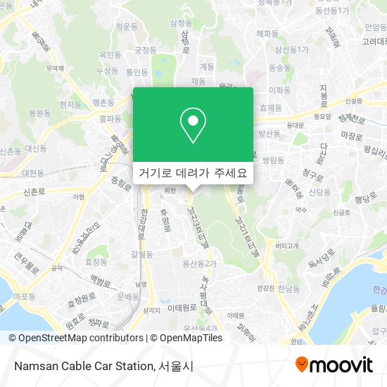 Namsan Cable Car Station 지도