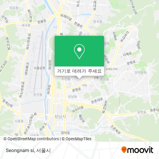 Seongnam si 지도