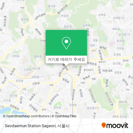 Seodaemun Station Sageori 지도