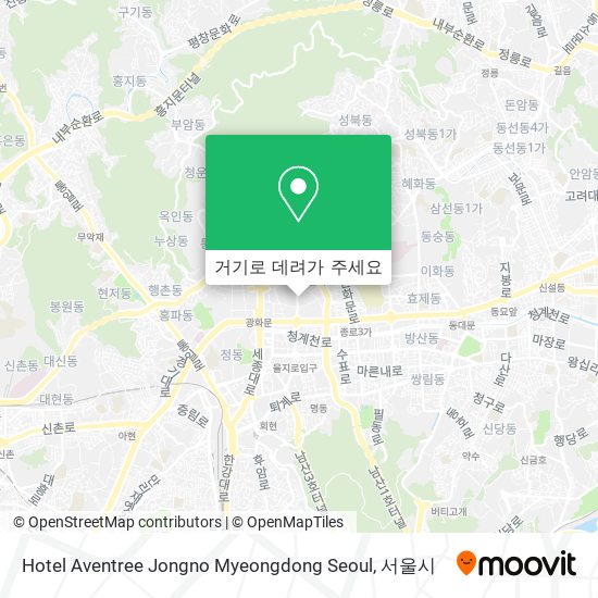 Hotel Aventree Jongno Myeongdong Seoul 지도