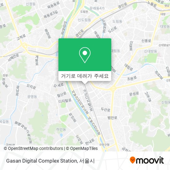 Gasan Digital Complex Station 지도