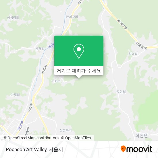 Pocheon Art Valley 지도