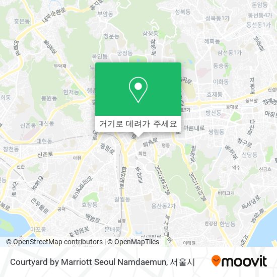 Courtyard by Marriott Seoul Namdaemun 지도