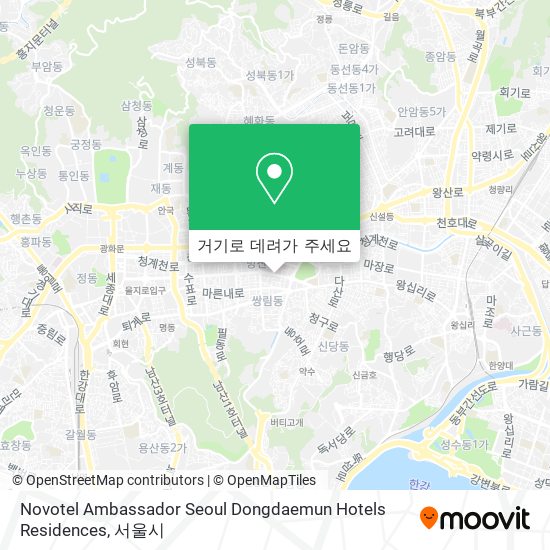 Novotel Ambassador Seoul Dongdaemun Hotels Residences 지도