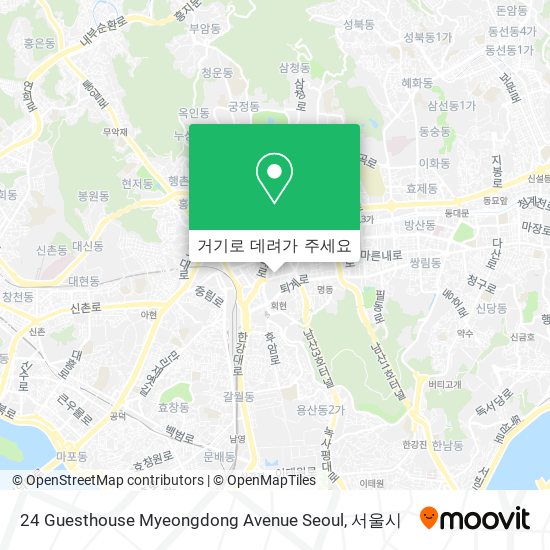 24 Guesthouse Myeongdong Avenue Seoul 지도