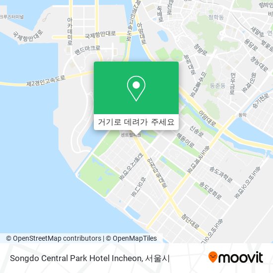 Songdo Central Park Hotel Incheon 지도