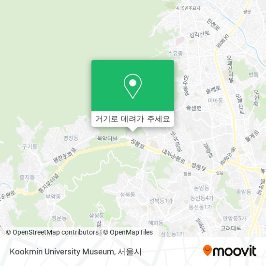 Kookmin University Museum 지도