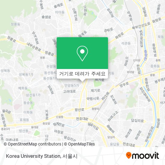 Korea University Station 지도