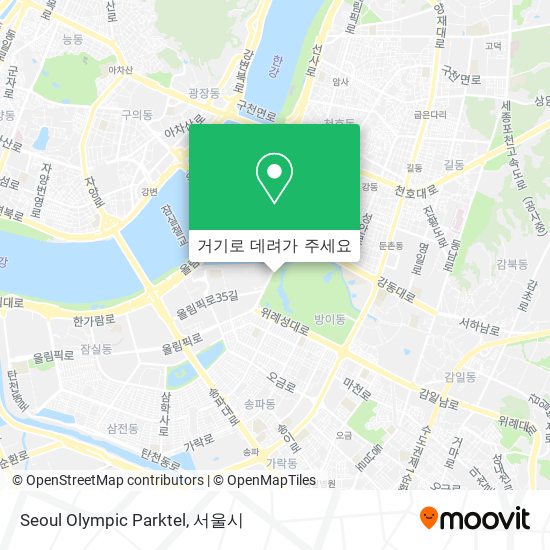 Seoul Olympic Parktel 지도
