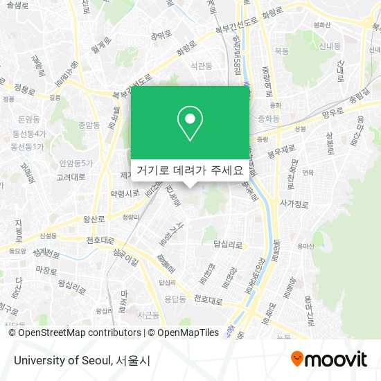 University of Seoul 지도