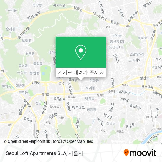 Seoul Loft Apartments SLA 지도