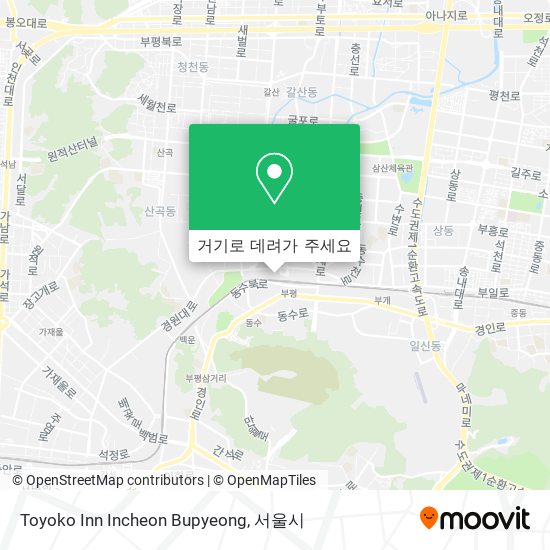 Toyoko Inn Incheon Bupyeong 지도