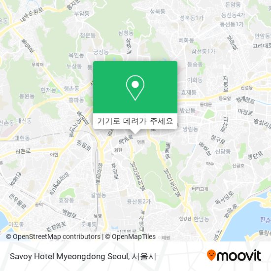 Savoy Hotel Myeongdong Seoul 지도