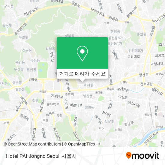 Hotel PAI Jongno Seoul 지도
