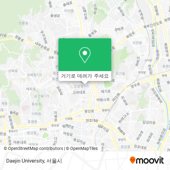 Daejin University 지도