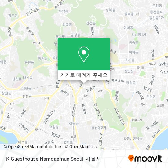 K Guesthouse Namdaemun Seoul 지도