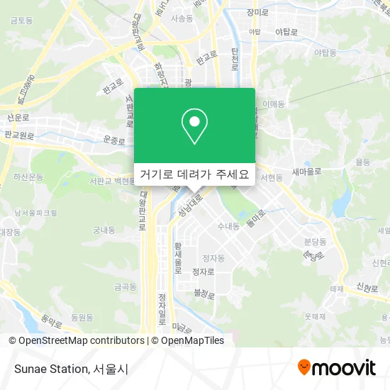 Sunae Station 지도