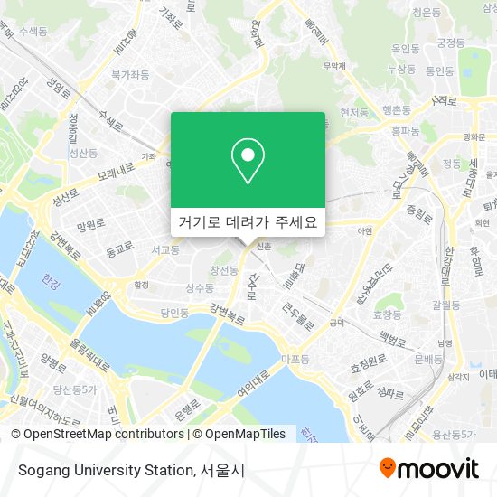 Sogang University Station 지도