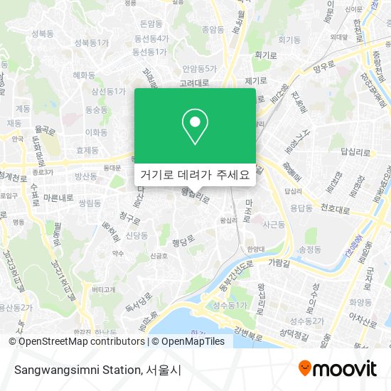 Sangwangsimni Station 지도
